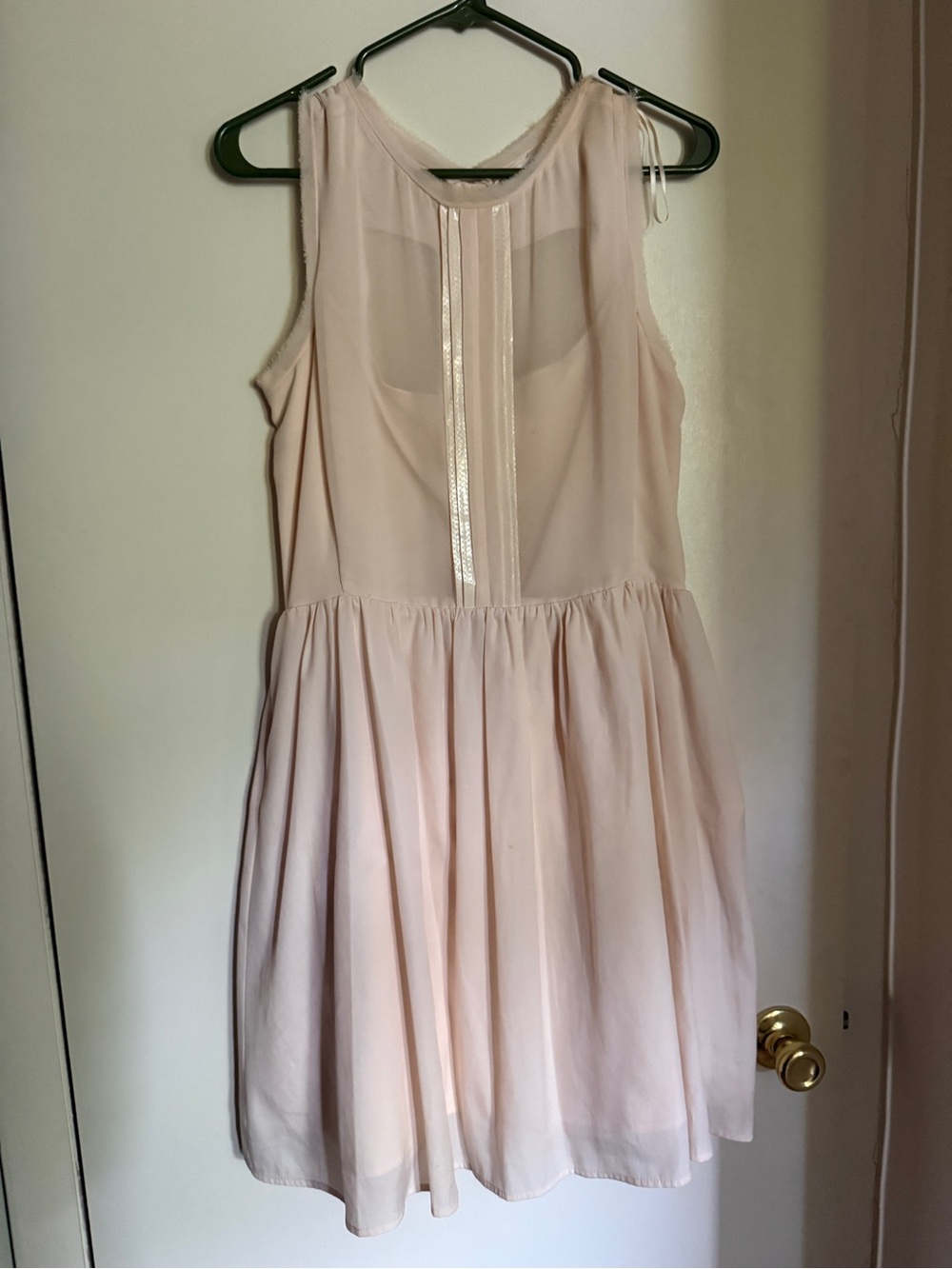 Jessica Simpson Blush Pink Sleeveless Chiffon Midi Dress